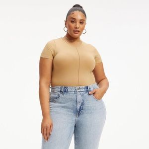 WMNS 5/6 SUPER SOFT SCULPT TEE- GOOD AMERICAN NWOTS